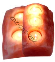 Natural 3 holes Candle holder (Design# TH-7)