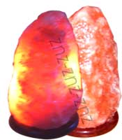 Natural Salt Lamp Orange (Design#N-7)